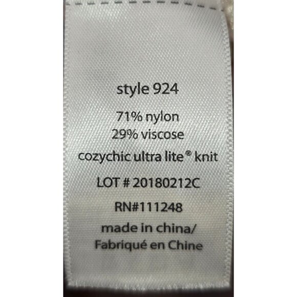 Barefoot Dreams Cozy Chic Ultra Lite Oatmeal Cardigan Size L/XL - Picture 7 of 8